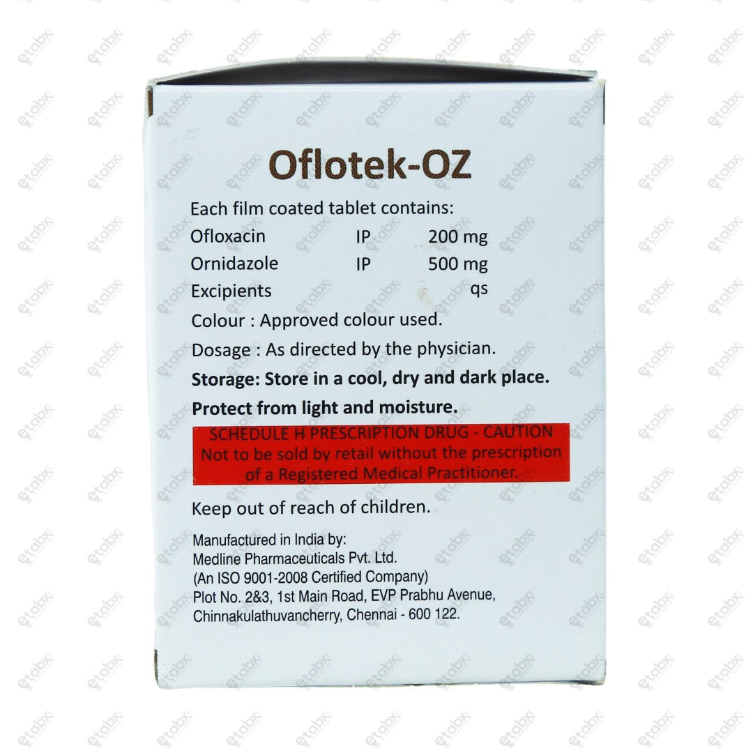 Oflotek OZ Tablets 10's