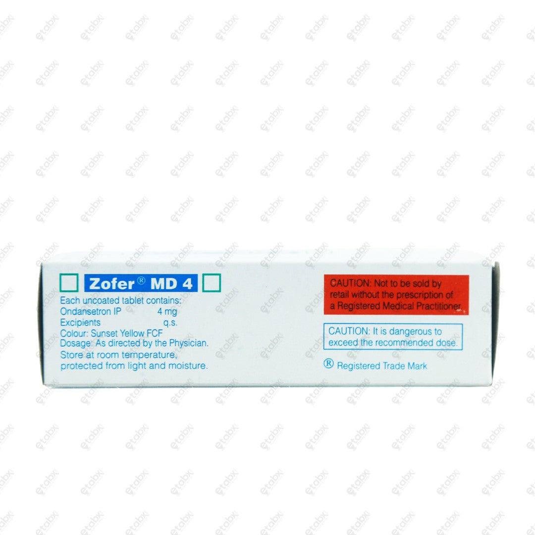 Zofer MD 4 Tablets 10's