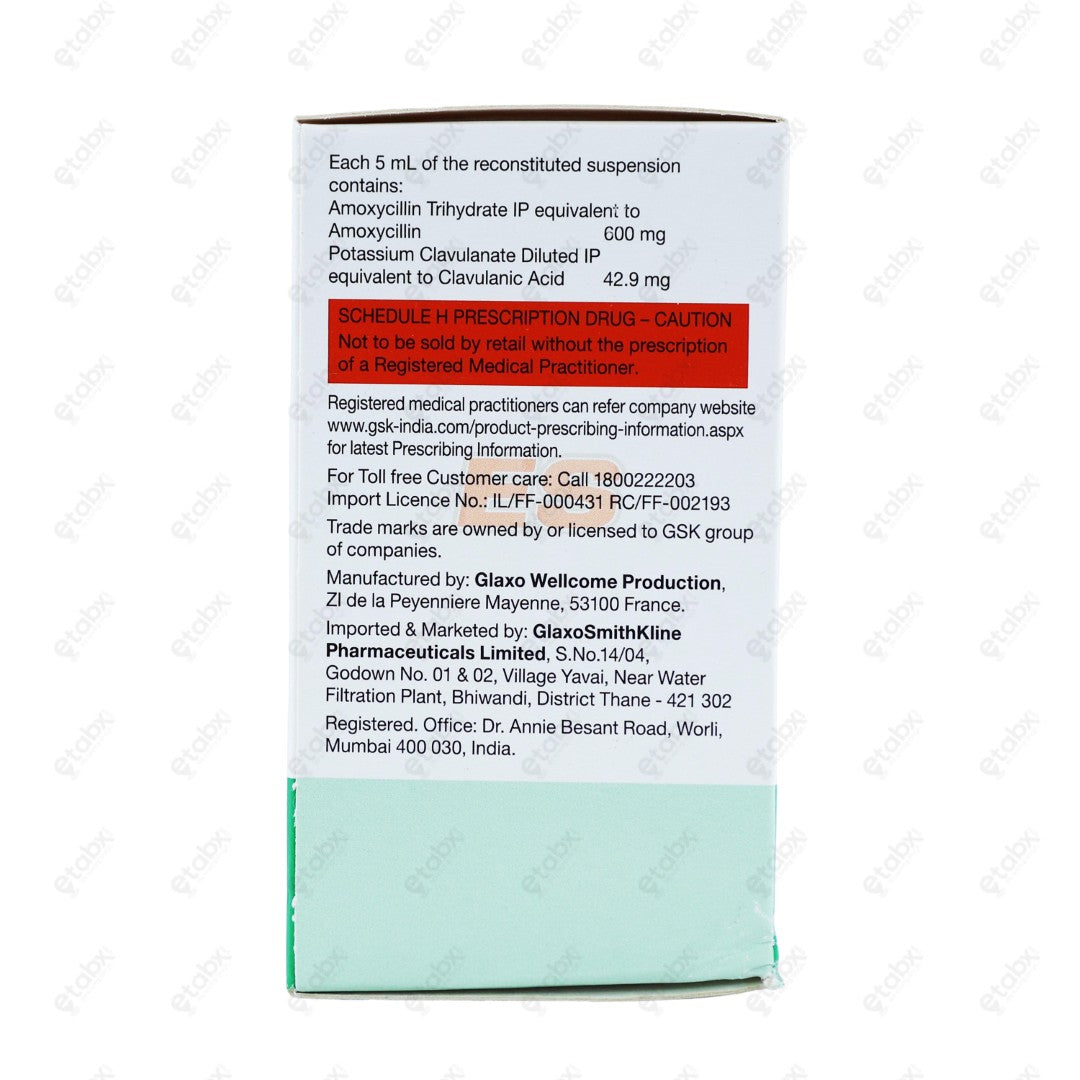 AUGMENTIN ES SUSP 642.9MG 50ML