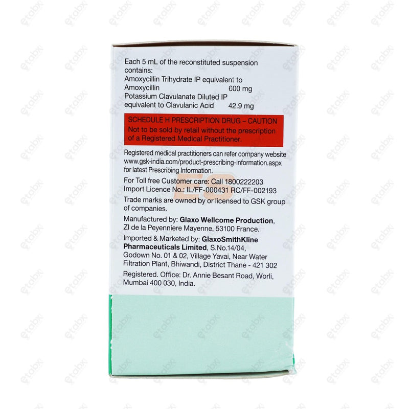 AUGMENTIN ES SUSP 642.9MG 50ML