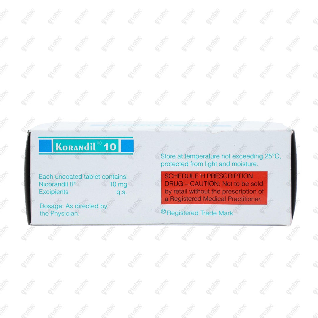 Korandil 10mg Tablet 10's