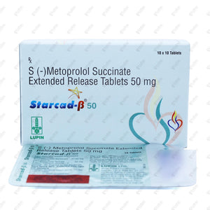 Starcad B 50 Tablets 10's