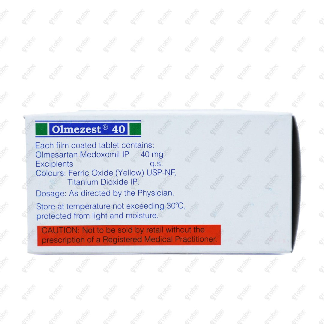Olmezest 40mg Tablet 10's