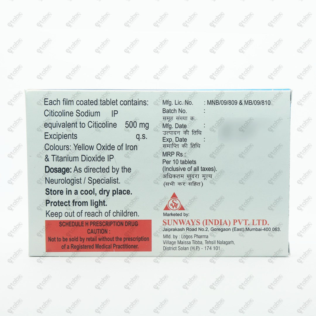 Citimet 500mg Tablet 10's