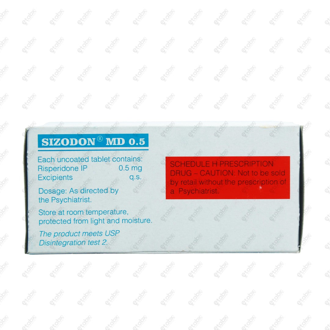 Sizodon MD 0.5mg Tablet 10's