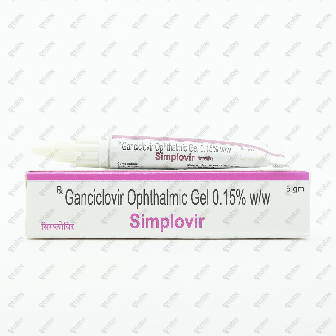 SIMPLOVIR Gel 5gm Antiviral Eye Treatment