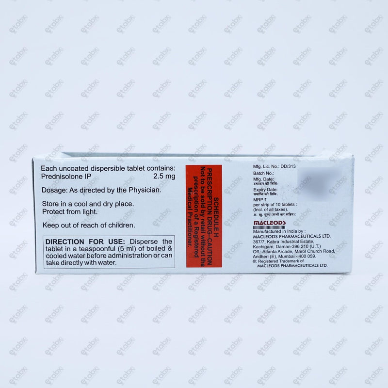 Omnacortil 2.5mg Tablet 10's