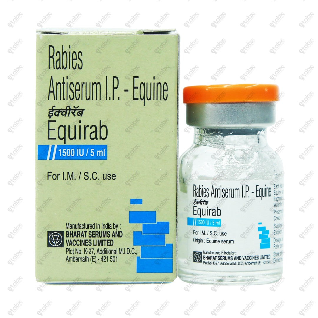 Equirab 1500IU Vial 1's