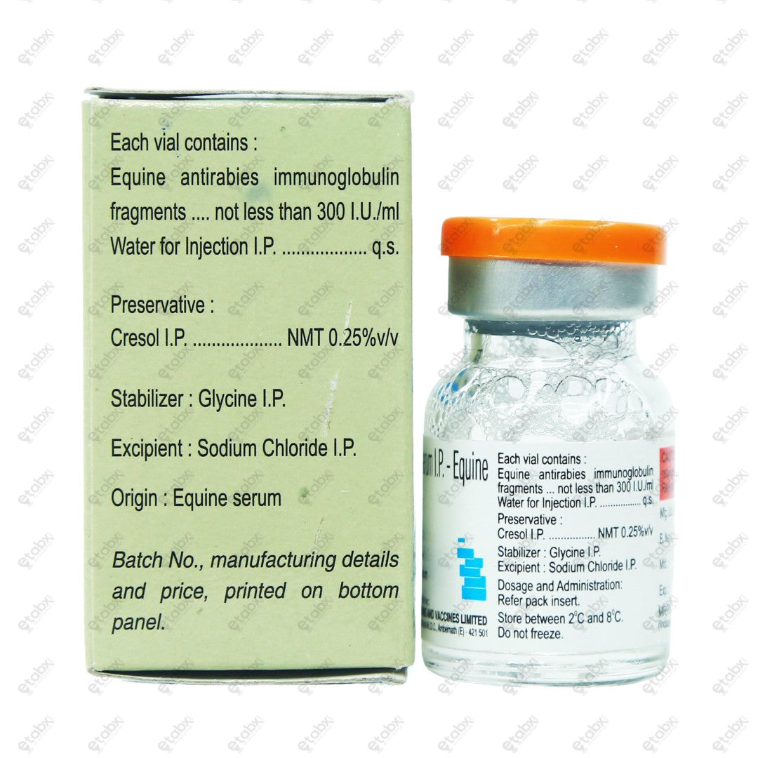 Equirab 1500IU Vial 1's