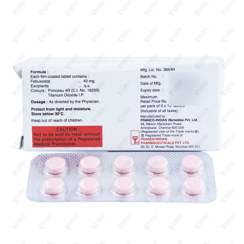 Foxstat 40mg Tablet 10's