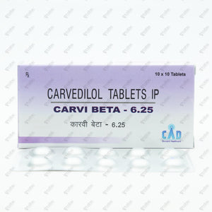 CARVIBETA 6.25 Tablets 10's