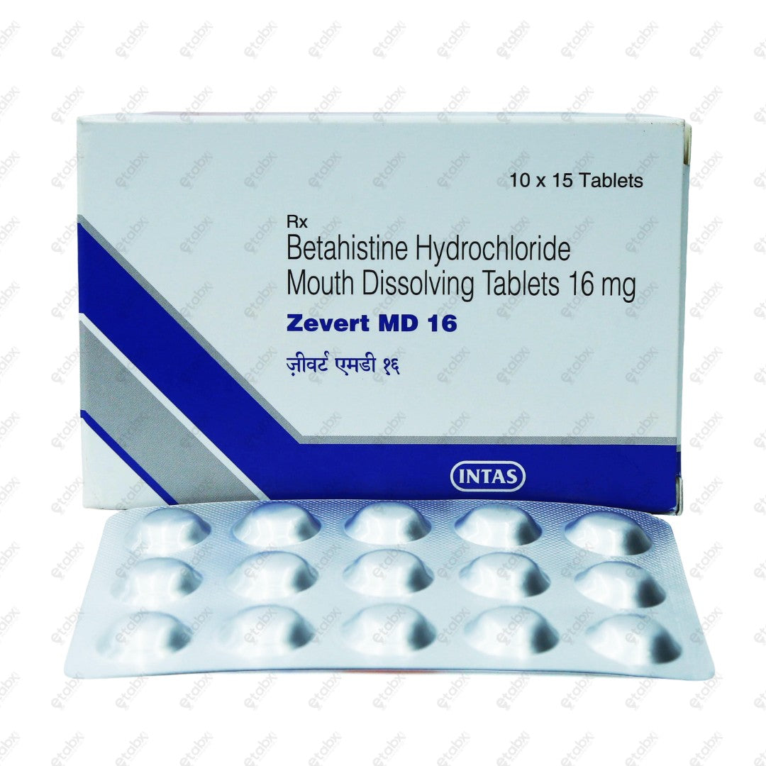 Zevert MD 16mg Tablet 15's