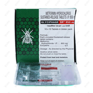 Glyciphage SR 850 Tablet 10's