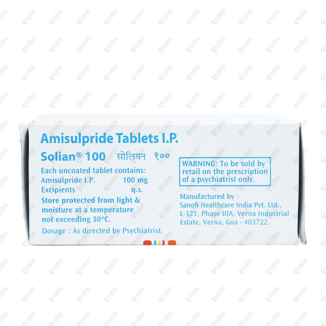 SOLIAN 100mg Tablet 10's