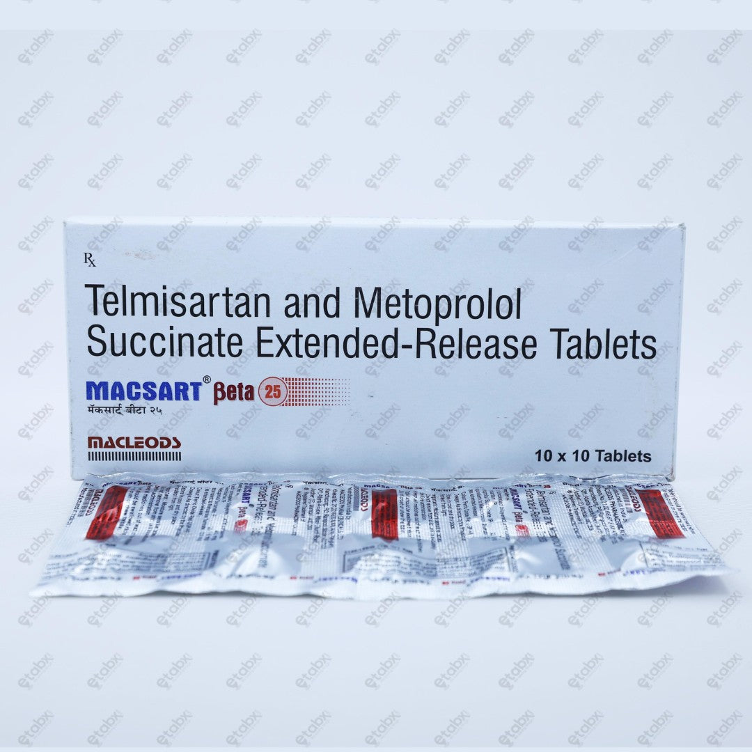 MACSART Beta 25mg Tablet 10s