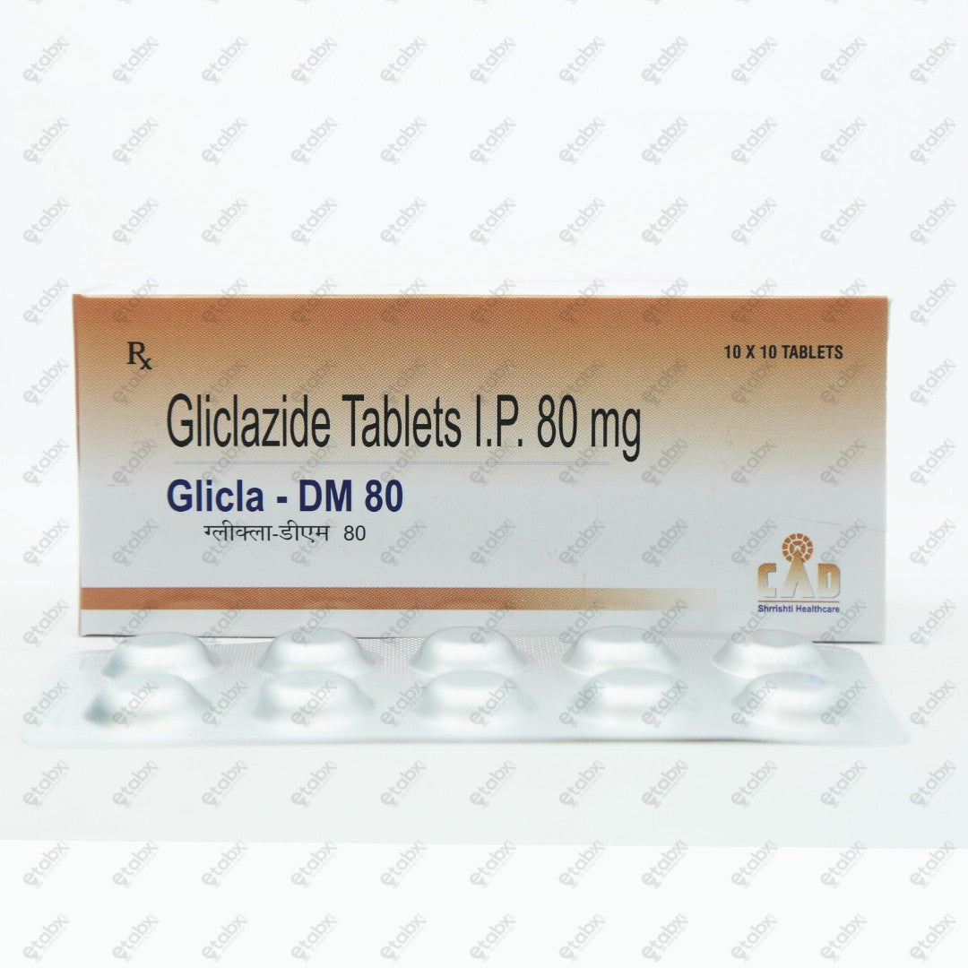 Glicla DM 80 Tablet 10's