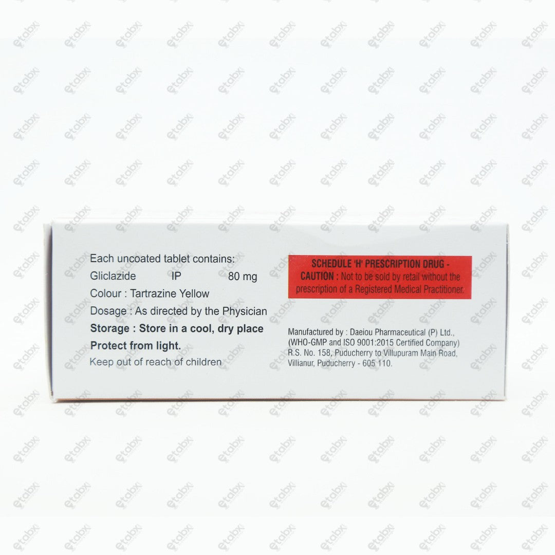 Glicla DM 80 Tablet 10's