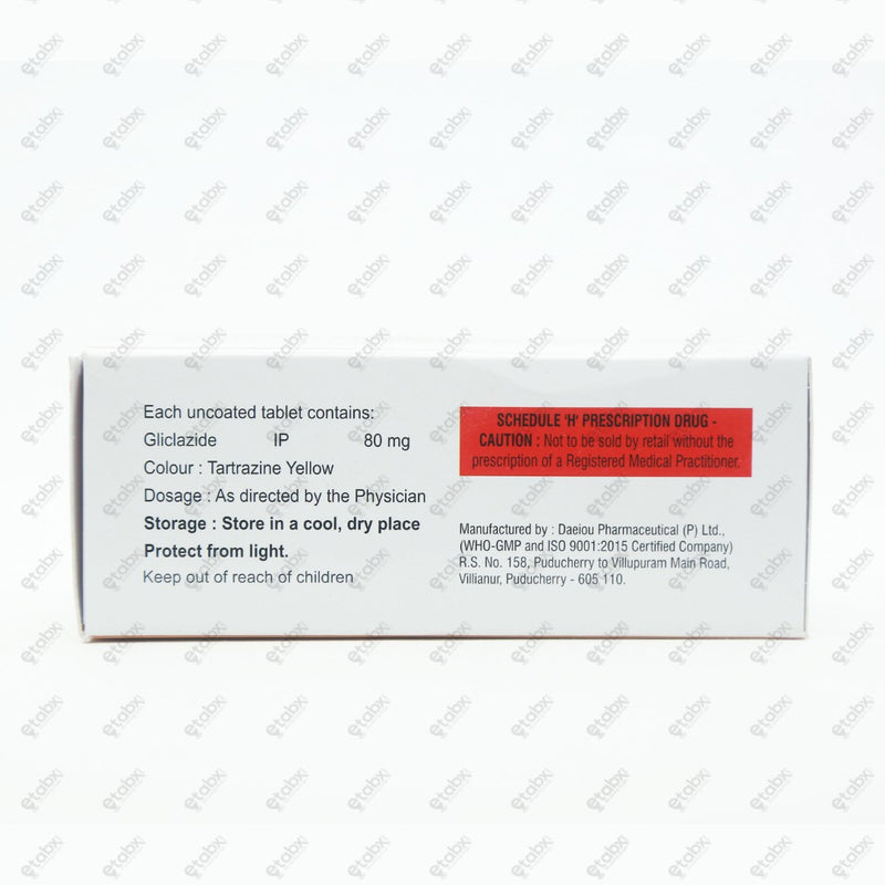 Glicla DM 80 Tablet 10's