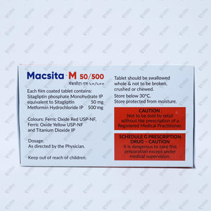 Macsita M 50/500 Tablet 10's