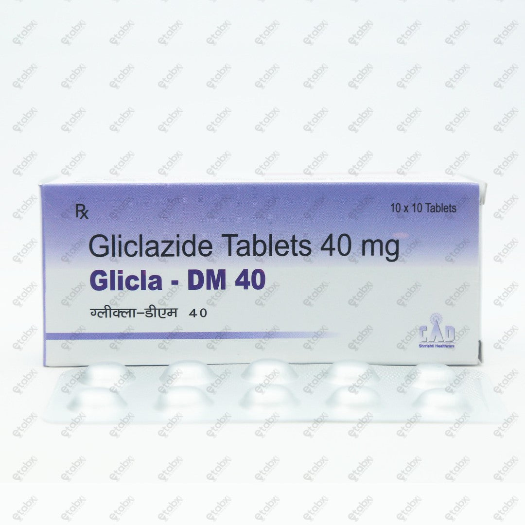 Glicla DM 40 Tablet 10's