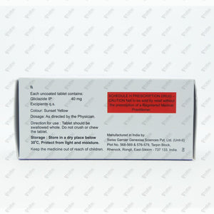 Glicla DM 40 Tablet 10's