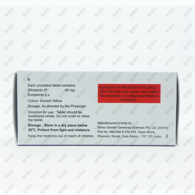Glicla DM 40 Tablet 10's