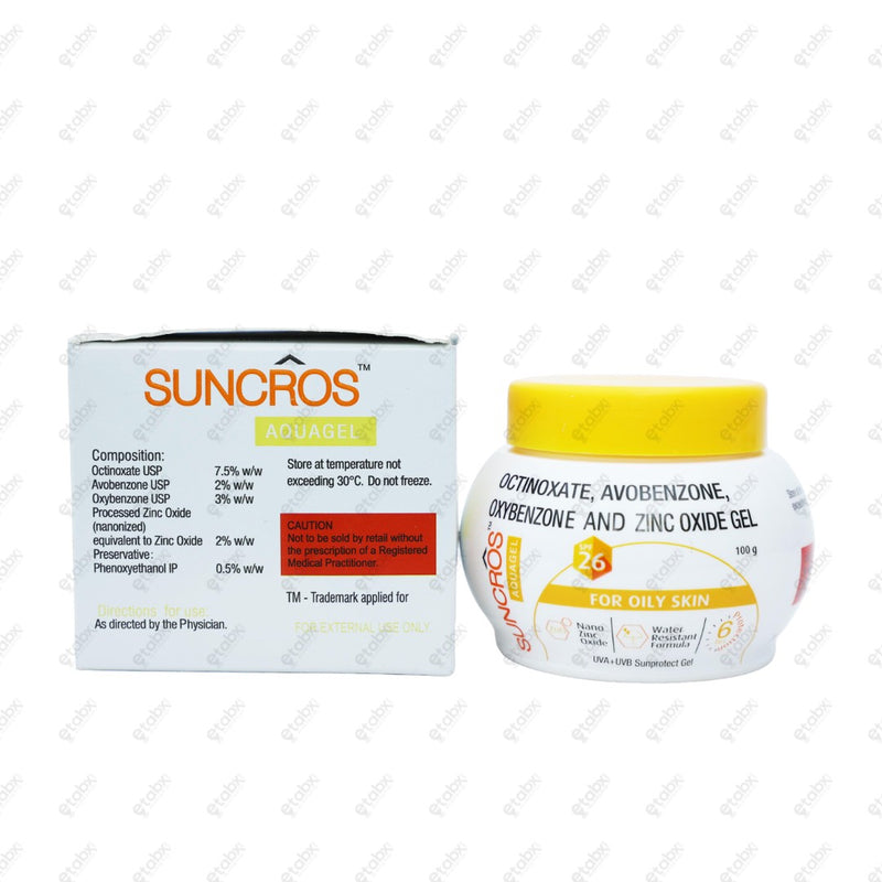 Suncros SPF 26 Aquagel 100gm