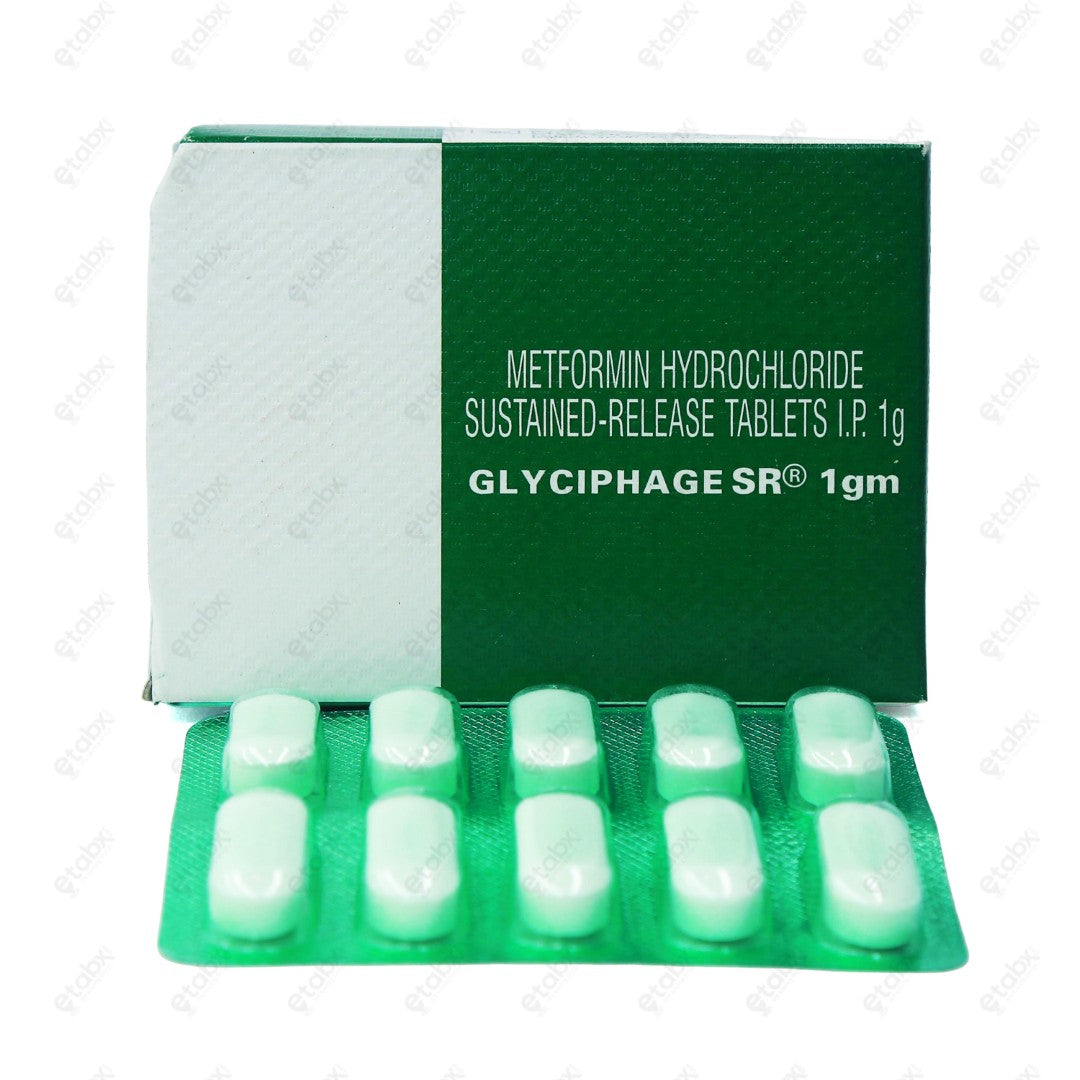 Glyciphage SR 1gm Tablet 10's