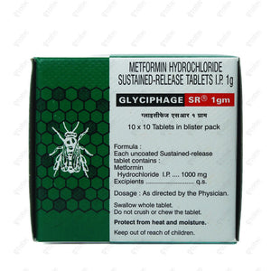 Glyciphage SR 1gm Tablet 10's