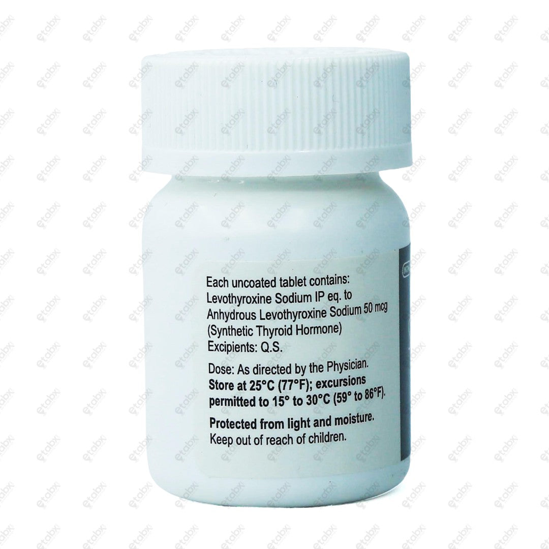 Lethyrox 50mcg Tablets 100's