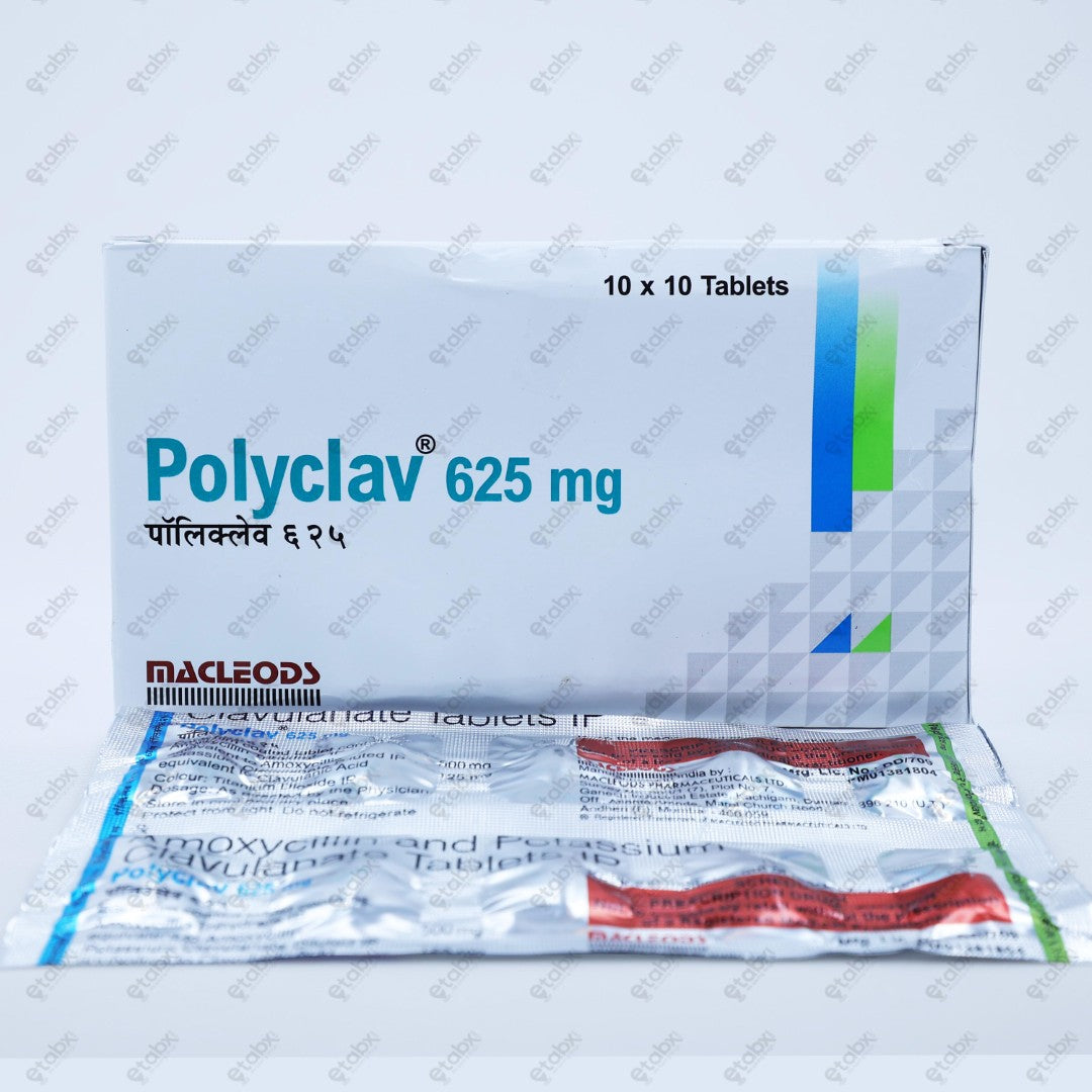 Polyclav 625mg Tablet 10's