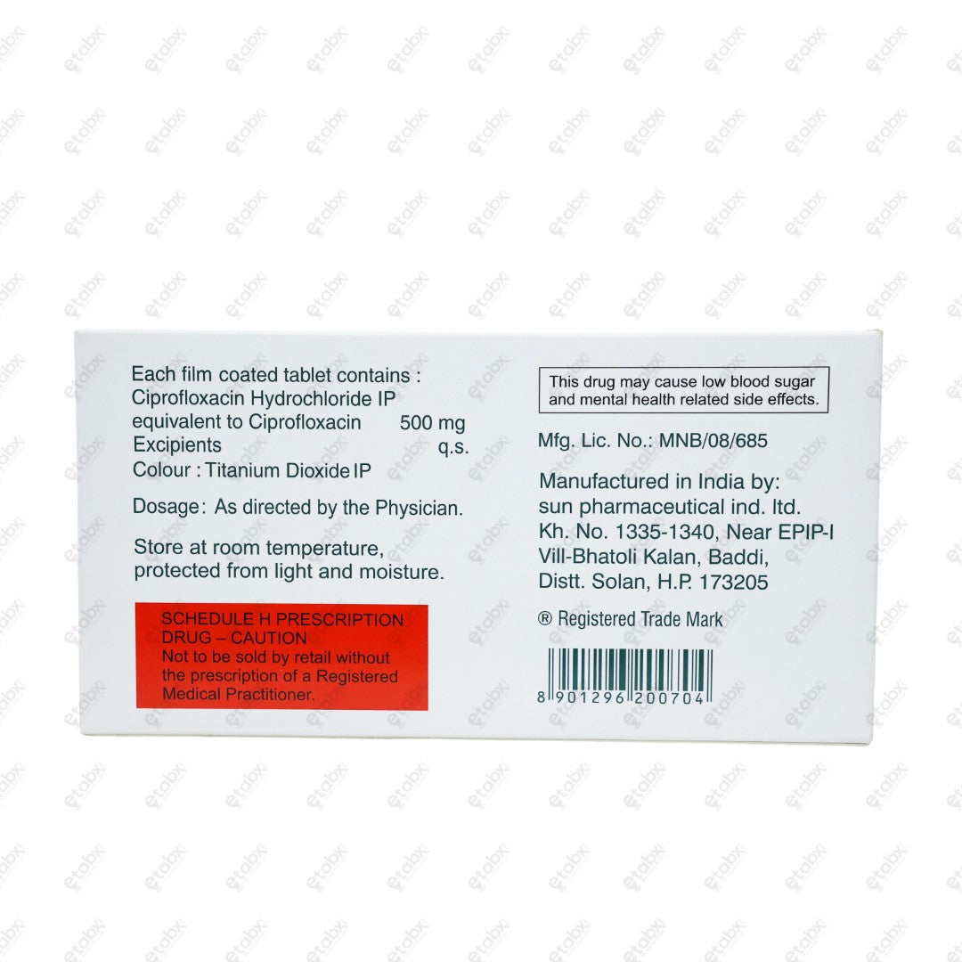 Cifran 500mg Tablet 10's