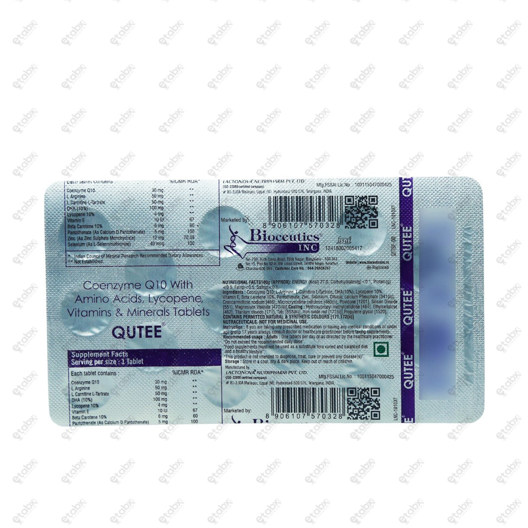 Qutee Tablets 15's