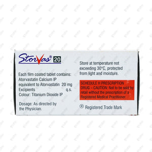 Storvas 20mg Tablet 15's