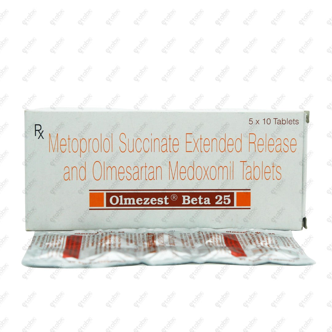 Olmezest Beta 25mg Tablets 10's