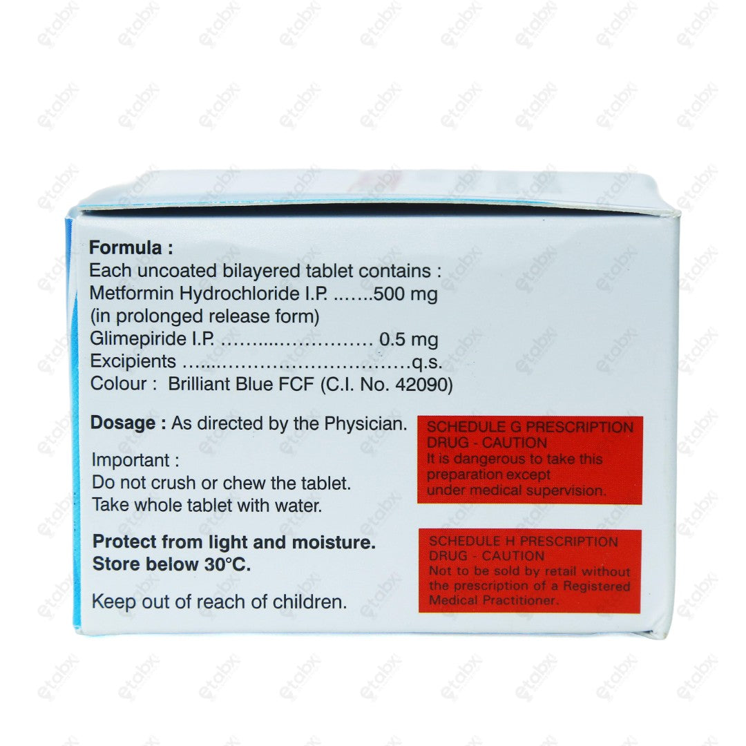 Glyciphage G 0.5MG Tablet 10's