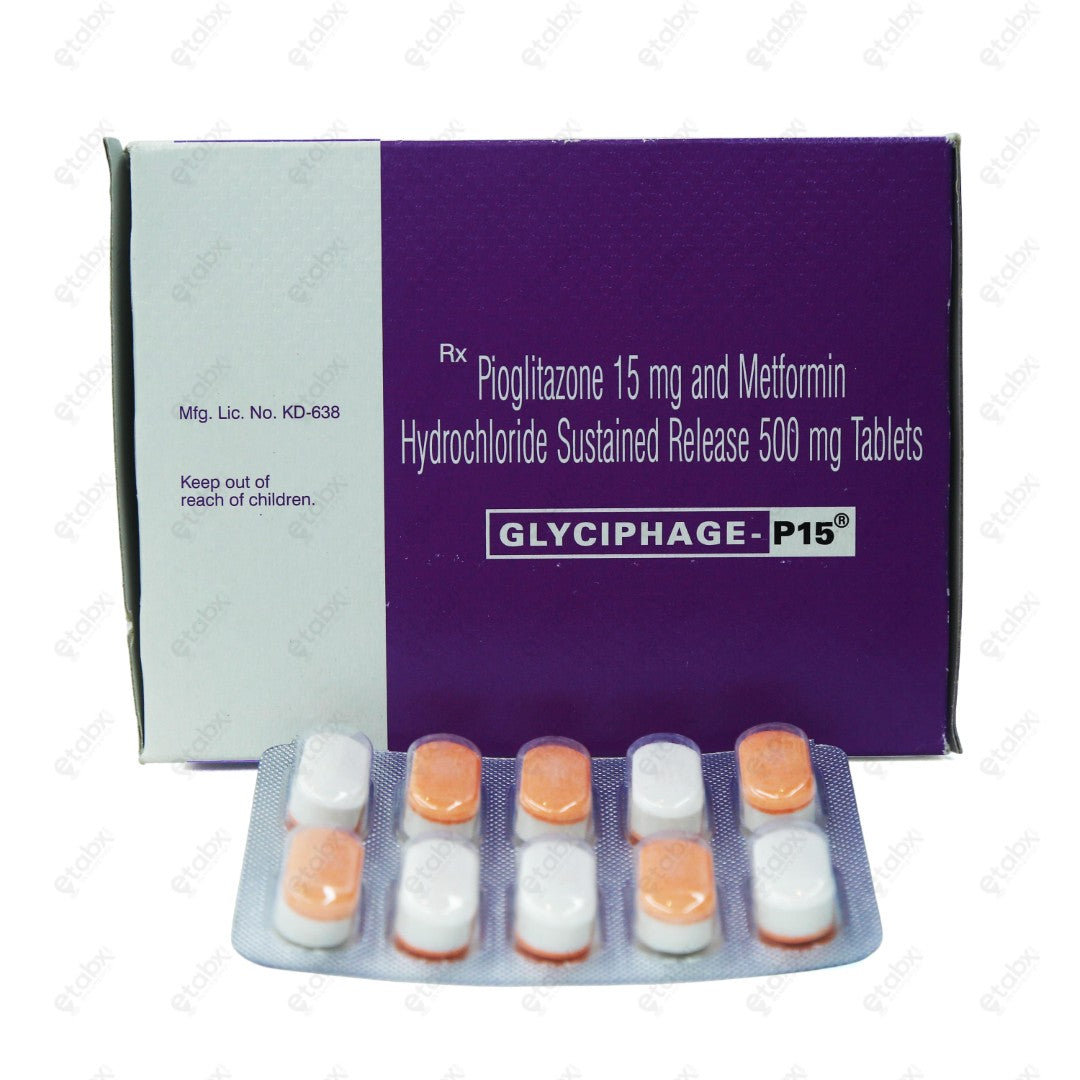 Glyciphage P 15MG Tablet 10's