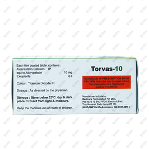 Torvas 10mg Tablet 10's