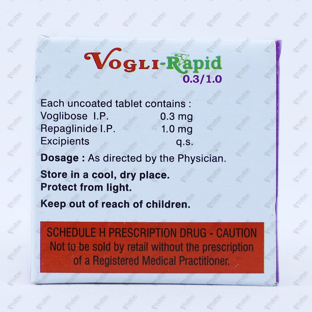 Vogli Rapid 0.3/1 Tablets 10'S