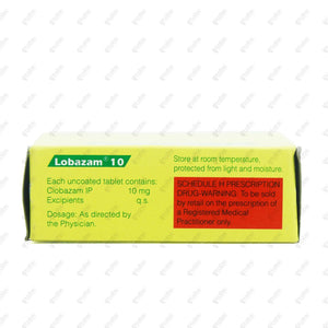 Lobazam 10 Tablet 10's
