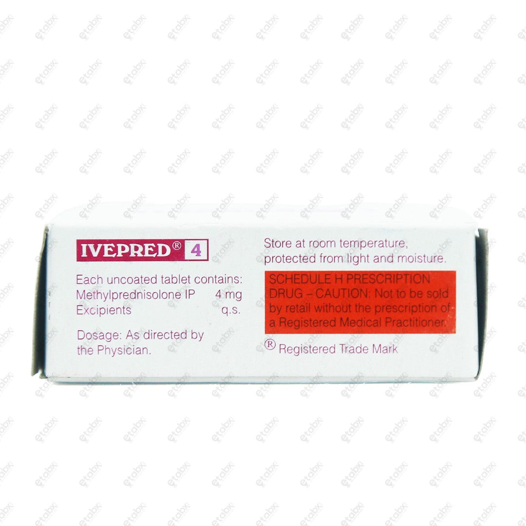 IVEPRED 4 Tablet 10's
