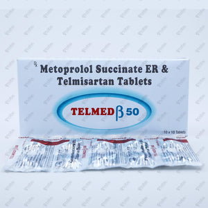 Telmed Beta 50 Tablets 10's