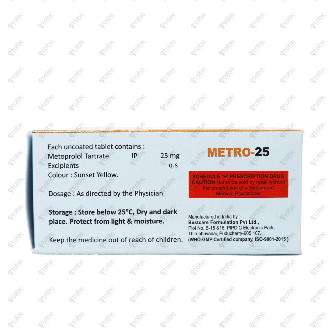 Metro 25mg Tablet