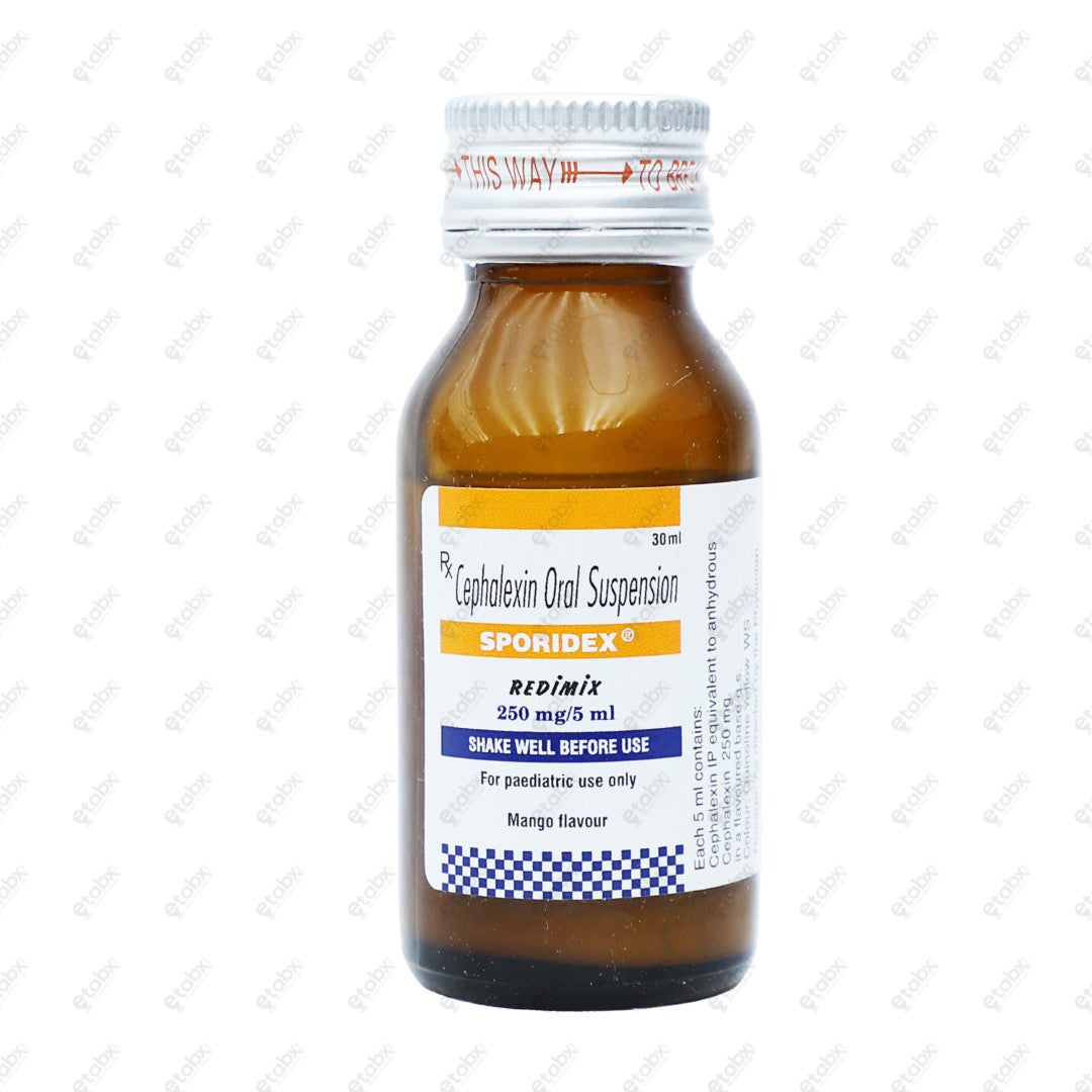 Sporidex Redimix 250mg Syrup 30ml