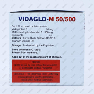 Vidaglo M 50mg/500mg Tablet