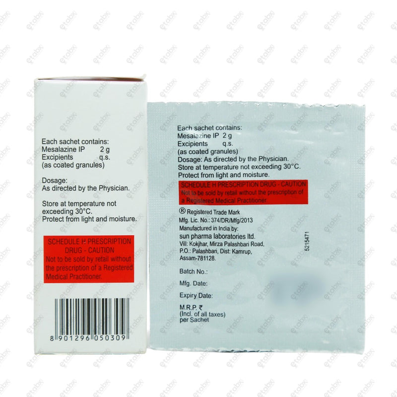 Mesacol CR 2gm Sachet