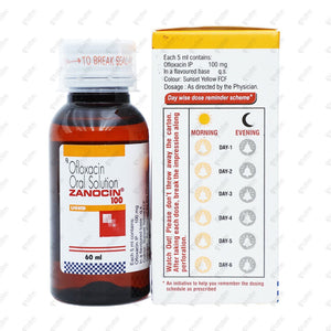 Zanocin 100mg Syrup 60ml