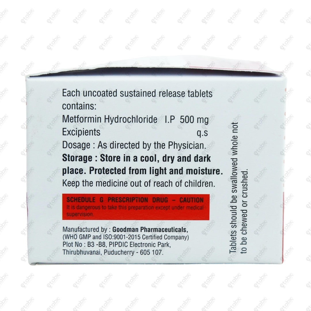 Glucobeat 500 XR Tablet 10's