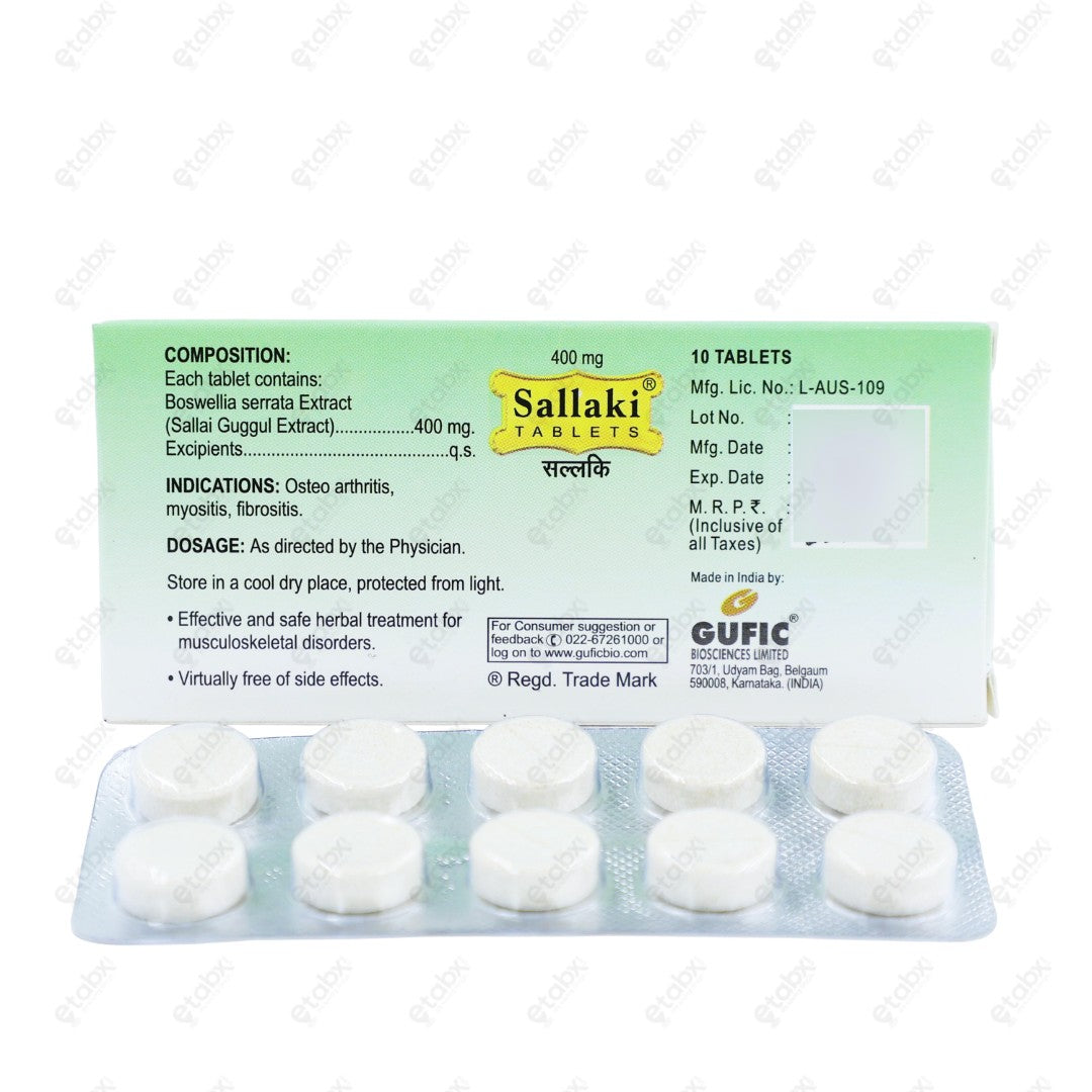 Sallaki 400mg Tablet 10's