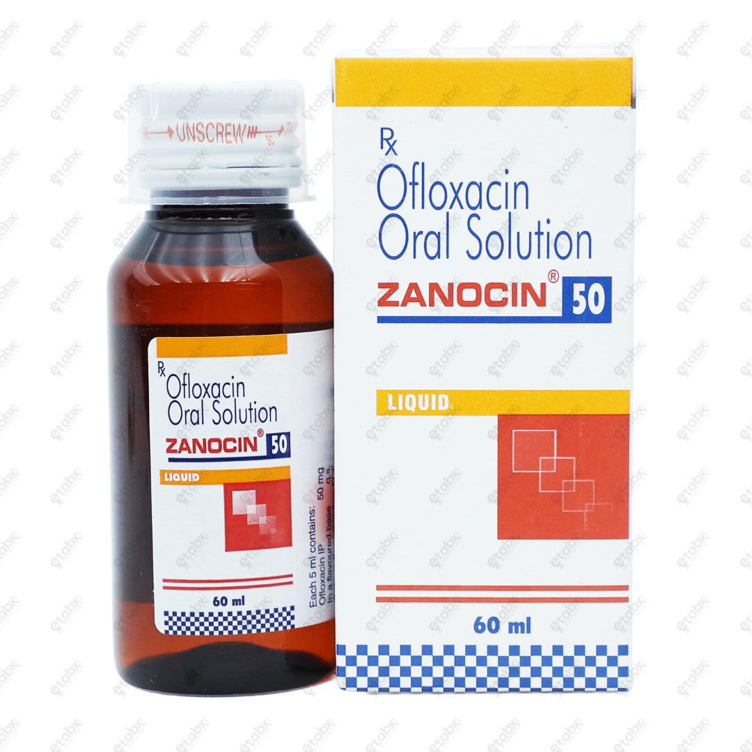 Zanocin 50mg Syrup 60ml